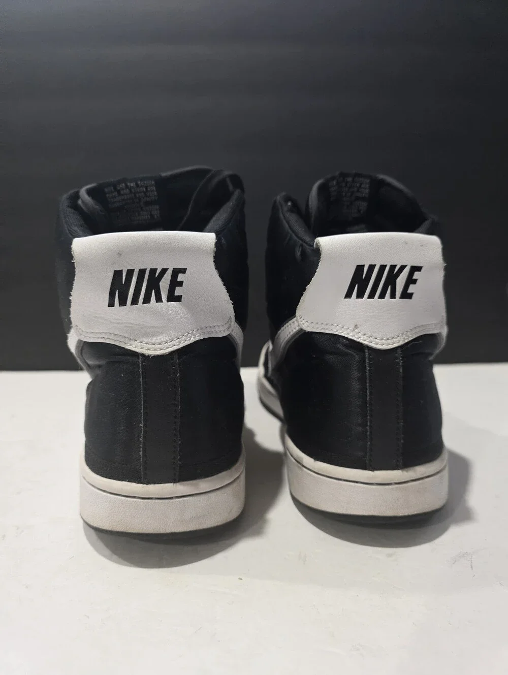 Nike Vandal High Supreme Black White Nylon Retro Basketball Sneakers Men's 12